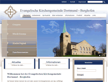 Tablet Screenshot of ev-kirche-berghofen.de